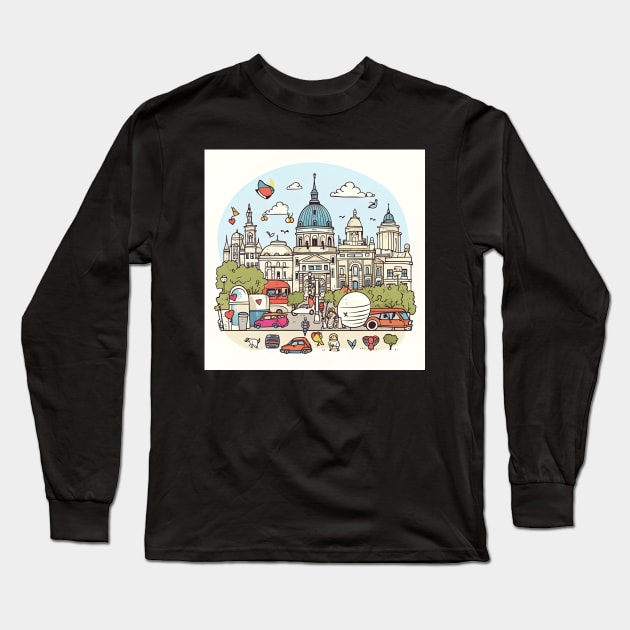 Bucharest Long Sleeve T-Shirt by ComicsFactory